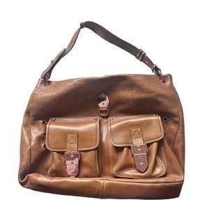 Mulberry Tillie Leather Tote Bag Oak Rose Gold Hardware Roomy Classic